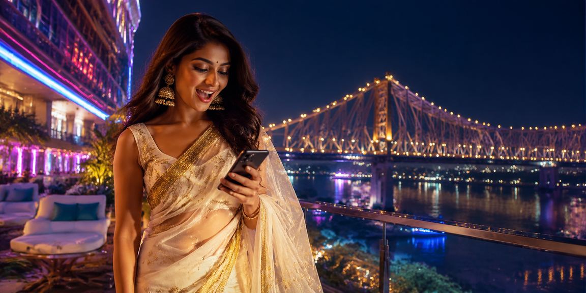 Mobile casino interface preview with players in Kolkata